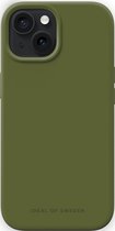 iDeal of Sweden Silicone Case MagSafe iPhone 15 Khaki