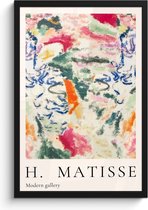 Fotolijst inclusief poster - Posterlijst 40x60 cm - Posters - Matisse - Kunst - Kleurrijk - Abstract - Foto in lijst decoratie - Wanddecoratie woonkamer - Muurdecoratie slaapkamer