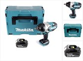 Makita DTW 1002 T1J accu slagmoersleutel 1/2" 18V 1000Nm borstelloos + 1x oplaadbare accu 5.0Ah + Makpac - zonder oplader