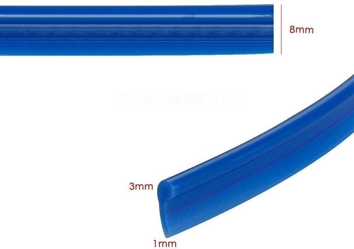 VCTparts® Flexibele Deur Kloof Strip Decoratieve Interieur Styling Rood (5 meter)