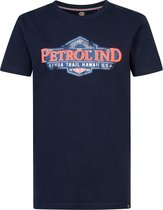 Petrol Industries - Jongens Artwork T-shirt Driftwave - Blauw - Maat 128