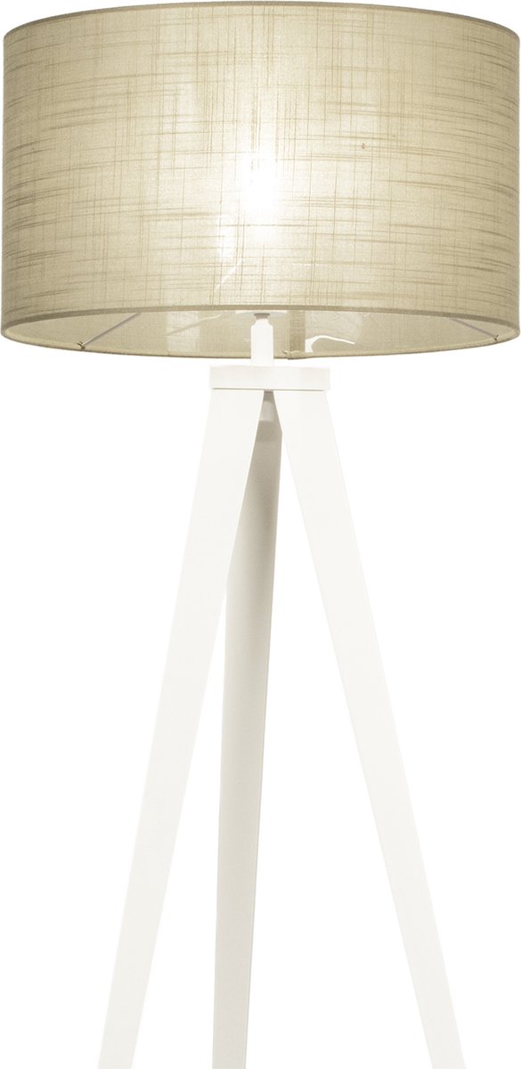 Lumidora Vloerlamp 31396 - ANTIQUA - E27 - Wit - Taupe - Metaal - ⌀ 51 cm