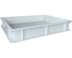 Deegkrat voor pizzadeeg - Pizza deegbak - Pizzabollenbak 40x30x7cm wit
