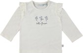 T-Shirt Babylook Bonjour Fleur Blanche White