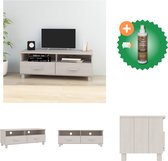 vidaXL Tv-meubel HAMAR 106x40x40 cm massief grenenhout wit - Kast - Inclusief Houtreiniger en verfrisser