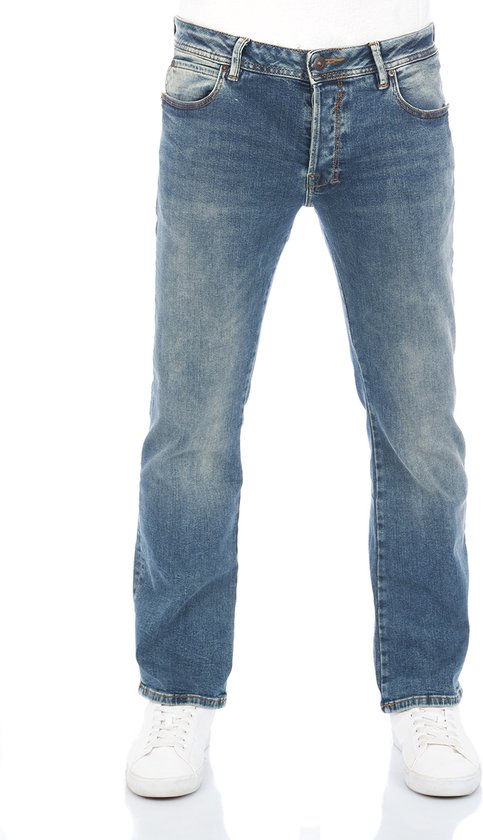 LTB Heren Jeans Broeken Roden bootcut Fit Blauw 28W / 34L Volwassenen Denim Jeansbroek