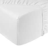 Hoeslaken flanelle - 100% coton - 140x200 - blanc