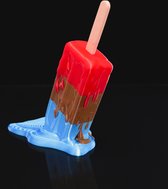 Sculpture de crème glacée de fusée fondante | Figurine de Snoep | Illusion d'optique | Illusion de sucette de fusée fondante | Butée de porte colorée | Impression 3D
