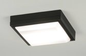 Lumidora Plafondlamp 30762 - Plafonniere - UCOME - 2 Lichts - E27 - 6.0 Watt - 470 Lumen - 2700 Kelvin - Zwart - Kunststof - Buitenlamp - IP54 - Met Sensor
