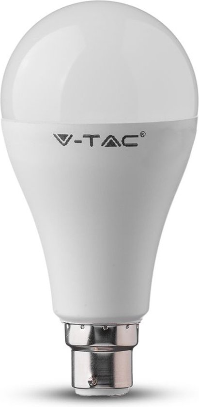 V-TAC VT-2015-B22-N B22 LED Lampen - GLS - IP20 - Wit - 15W - 1521 Lumen