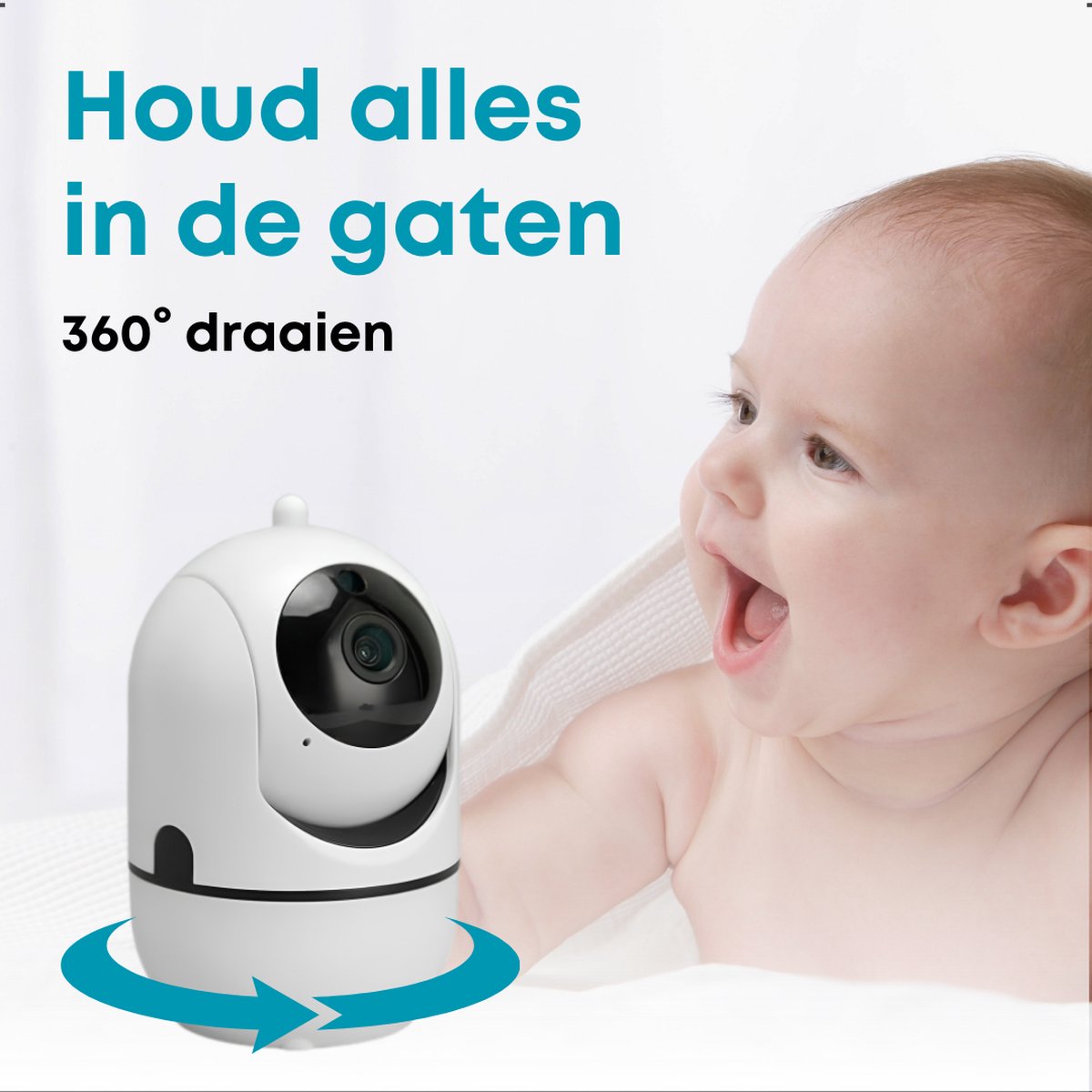 HappyLEDS Babyfoon met Camera en App thumbnail 6