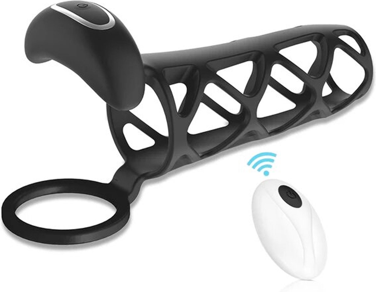 Goedkoopste Cockring open Sleeve Vibrator - met afstandsbediening - cock ring - penis - scrotum - masturbator