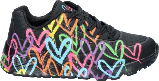 Skechers Uno Lite Sneakers zwart Synthetisch - Dames - Maat 31