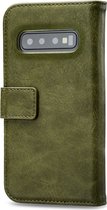 Mobilize Elite Gelly Wallet Telefoonhoesje geschikt voor Samsung Galaxy S10 Plus Hoesje Bookcase - Groen