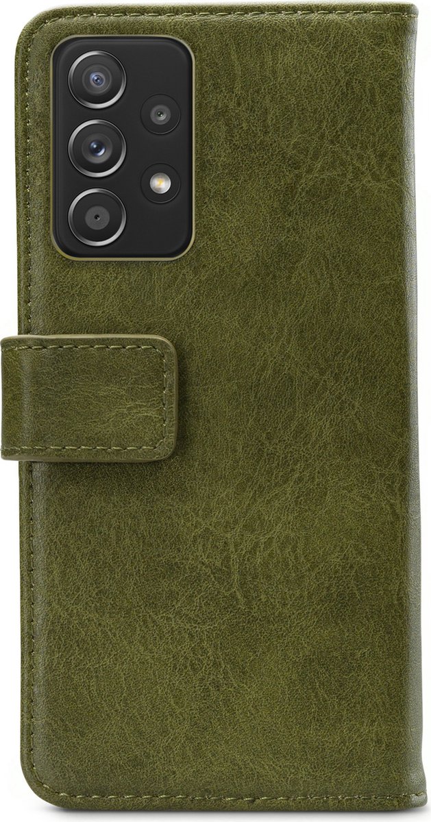 Mobilize Bookcase hoesje geschikt voor Samsung Galaxy A72 - Effen Groen - Kunstleer