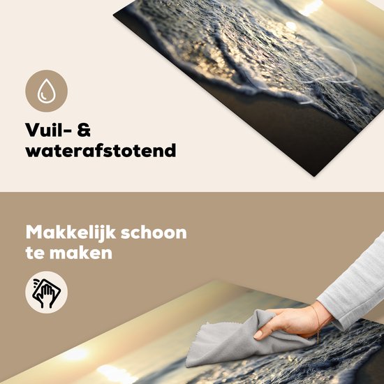 KitchenYeah® Inductie beschermer 77x51 cm - Zee - Zon - Strand - Kookplaataccessoires - Afdekplaat voor kookplaat - Inductiebeschermer - Inductiemat - Inductieplaat mat