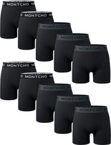 MONTCHO - Dazzle Series - Boxershort Heren - Onderbroeken heren - Boxershorts - Heren ondergoed - 10 Pack - Premium Mix Boxershorts - Midnight Core - Heren - Maat S