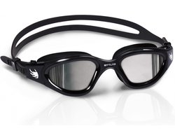 BTTLNS Zwembril - Gespiegelde lenzen - Extra UV-filtering - Duurzame en silicone materiaal - Anti-condens lenzen - Multi functionele zwembril - Inclusief zwembril zakje - Valryon 1.0 - Zilver