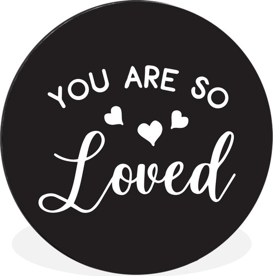 WallCircle - Cercle Mural - Cercle Mural - Proverbes - Citations - Amour - Aluminium - Dibond - 120x120 cm - Intérieur et Extérieur XXL