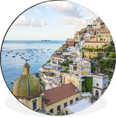 WallCircle - Wall Circle - Wall Circle - Italie - Positano - Water - Aluminium - Dibond - 120x120 cm - Intérieur et Extérieur XXL