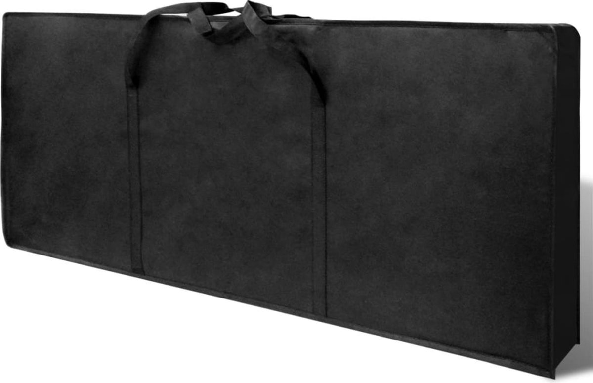 Goedkoopste vidaXL Inklapbare Manicuretafel - 90 x 37 x 68 cm - Zwart - Met Lade
