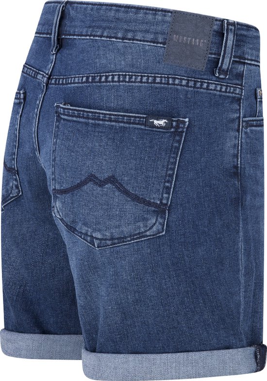 Mustang Bermuda court femme régulier/droit Blauw
