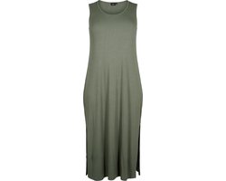 ZIZZI VCARLY, S/L, 7/8 DRESS Dames Jurk - Green - Maat S (42-44)