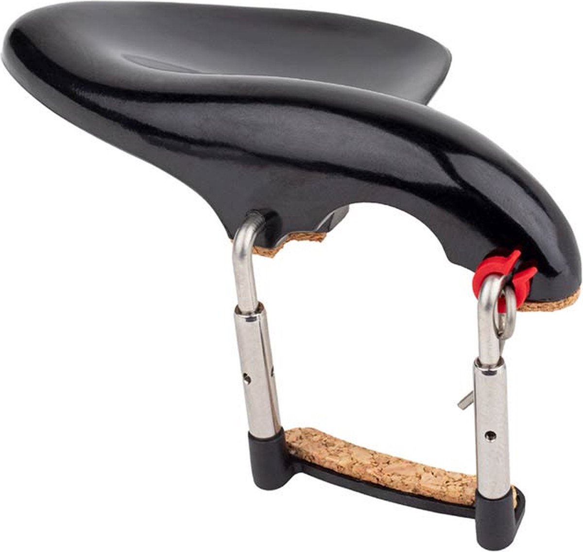 ELS CR-6012 chinrest bakelite Wendling model, 1/2, stainless steel clamps, antiallergical, made in Germany