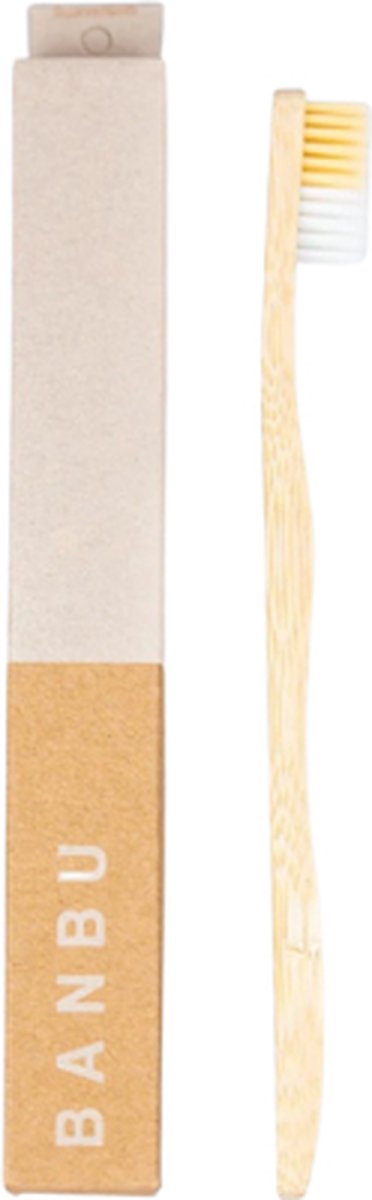 Banbu Tandenborstels - Naturel - Zacht - Bamboe - Ergonomisch - Vegan - Composteerbaar