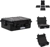 vidaXL Hard Case - Flightcase - Zwart - 52x40x19 cm - Meervoudige bescherming - Cameratas