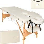 Table de massage mobile 2 zones 5cm + sac de transport beige 401462