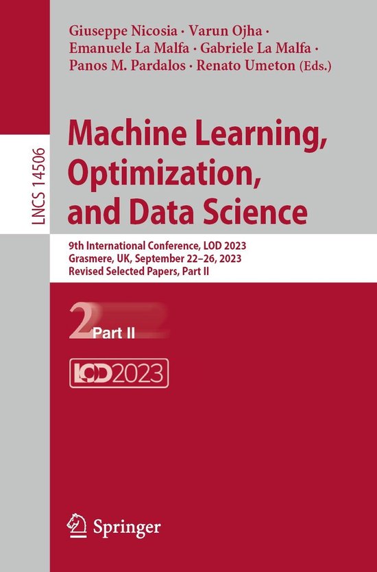 Springer Nature Proceedings Computer Science 2 - Machine Lea ... - cover