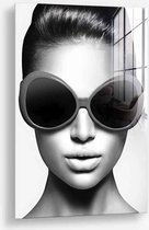 Wallfield™ - Glasses | Glasschilderij | Muurdecoratie / Wanddecoratie | Gehard glas | 40 x 60 cm | Canvas Alternatief | Woonkamer / Slaapkamer Schilderij | Kleurrijk | Modern / Industrieel | Magnetisch Ophangsysteem