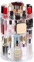 Make-Up Organizer - Opbergbox - Cosmetica Organizer - Beauty Organizer - Skincare - Parfum - Sieraden - 360° Roterend en Transparant - Praktisch, Compact en Stijlvol - Verstelbare Compartimenten - Transparant - Draaibaar