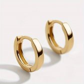 18K Gold Plated Small Circle Earrings