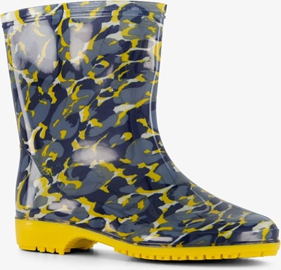 Dames regenlaarzen geel met camouflageprint - Maat 40 - 100% stof- en waterdicht