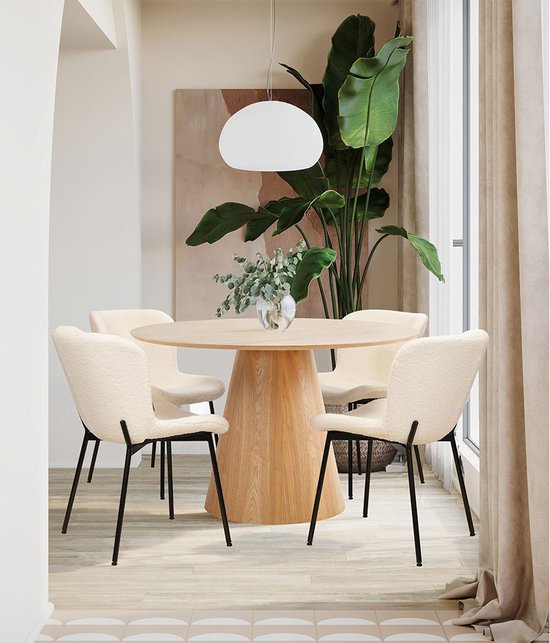 Milton & Oldbrook Table de Salle à Manger 120 cm Salo Chêne