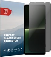 Rosso Privacy Screen Protector Geschikt voor de Sony Xperia 1 V - 9H Gehard Glas - Case Friendly Tempered Glass - Eenvoudige Installatie