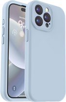 Hoesje met Camera Bescherming Geschikt voor Apple iPhone 15 Pro | Back Cover | Dun | Flexibel Zacht Siliconen | Blauw