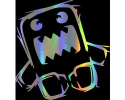 VCTparts® Cartoon JDM Sticker Domo Kun Multicolor Reflecterend Tuning Decal Japanese Drift