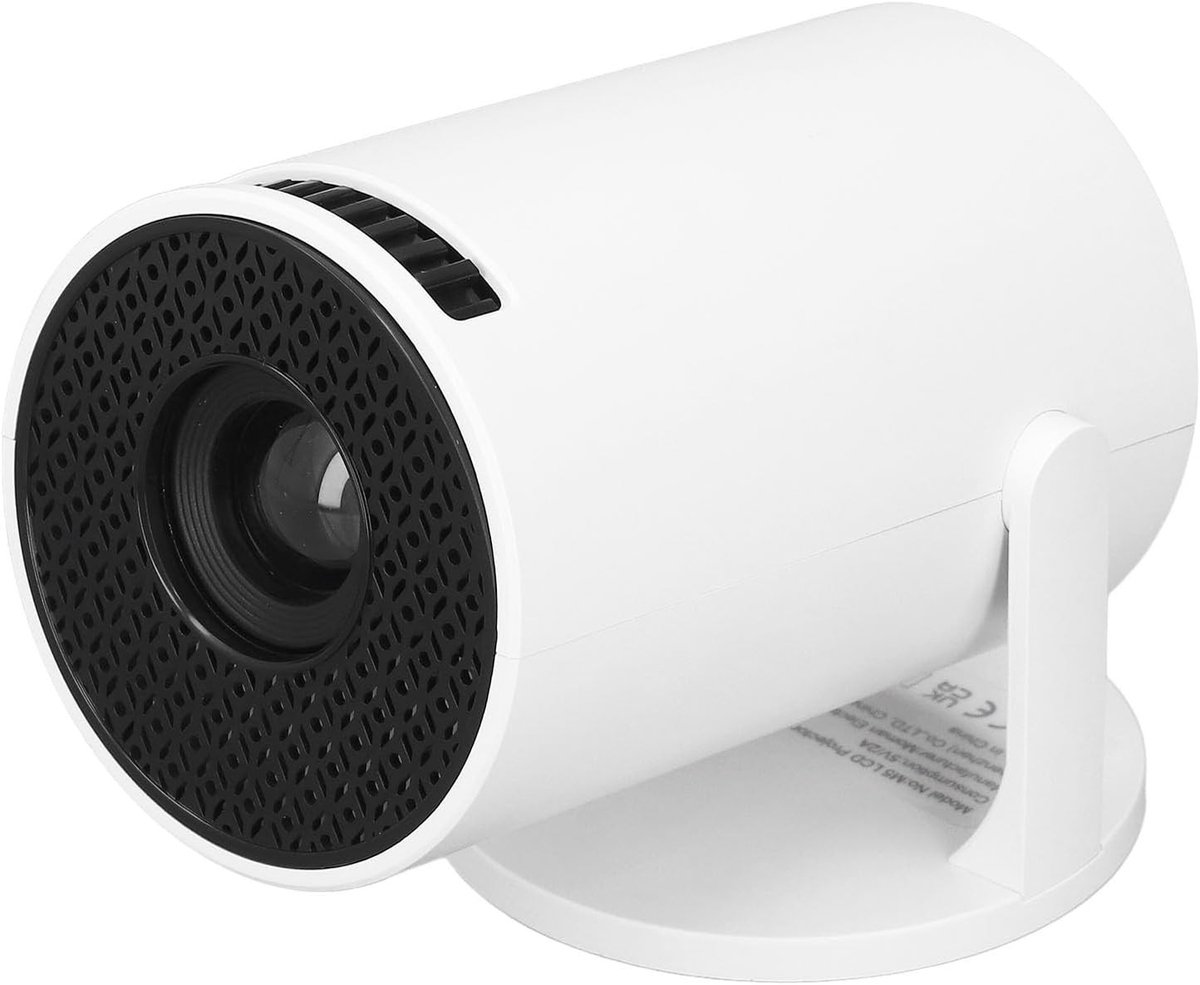 Draagbare Mini Projector met Wifi en Bluetooth, 4K 1080P Ondersteuning, 180° Rotatie, Geschikt voor Laptop en Auto, Ideaal voor Films en Presentaties