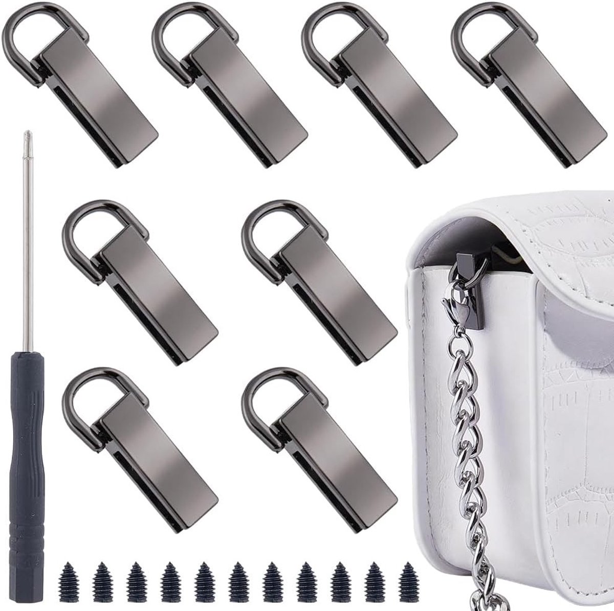 8 Stuks Handtas Zijclip Gespen Metalen D Ring Connectoren voor Portemonnee en Tas DIY Ambachten en Accessoires