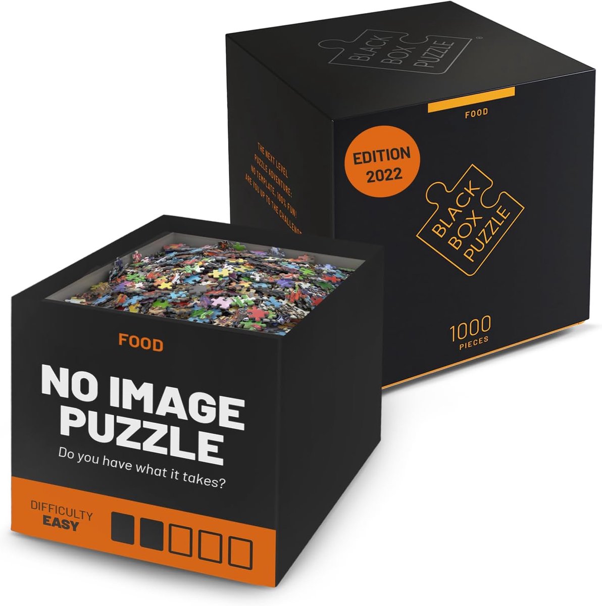 SnelShoppen - Black Box Puzzel 1000 Stukjes, Verrassend Motief zonder Sjabloon, Uitdagend voor Volwassenen en Kinderen vanaf 14 Jaar, Perfect voor Vri