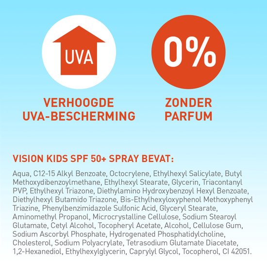 Vision Colored Kids - Zonnebrand Spray - SPF50+ - 180ml