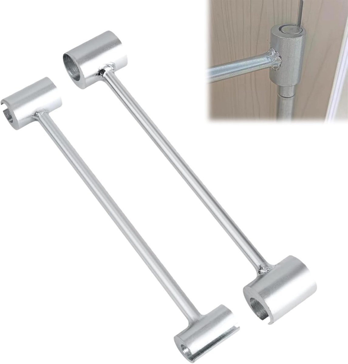Verstelbare Deur Scharnier Gereedschap Set, 14-19mm en 23-25mm Scharnier Afstel Sleutel, Dubbel Hoofd Scharnier Afsteller voor Vlag Scharnieren en Deuren