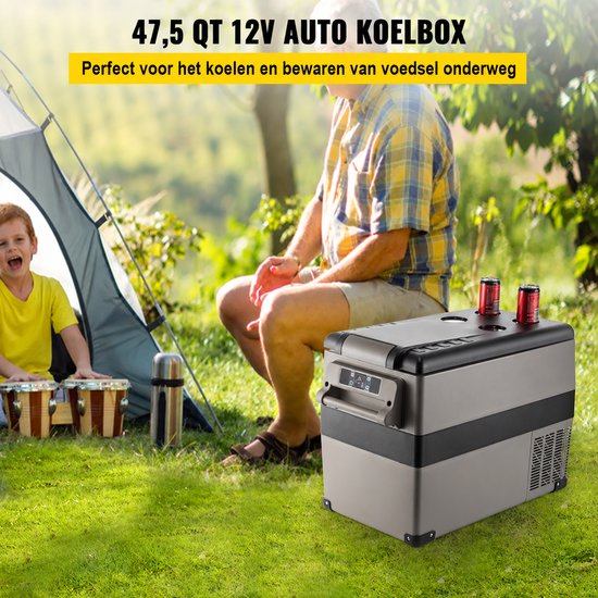 Rolu Auto Koelbox - Elektrische Koelbox - 45 Liter - Auto Koelkast - -20°C Tot 20°C Graden - 12V Of 230V - Mobiele App van Merkloos — afbeelding 5