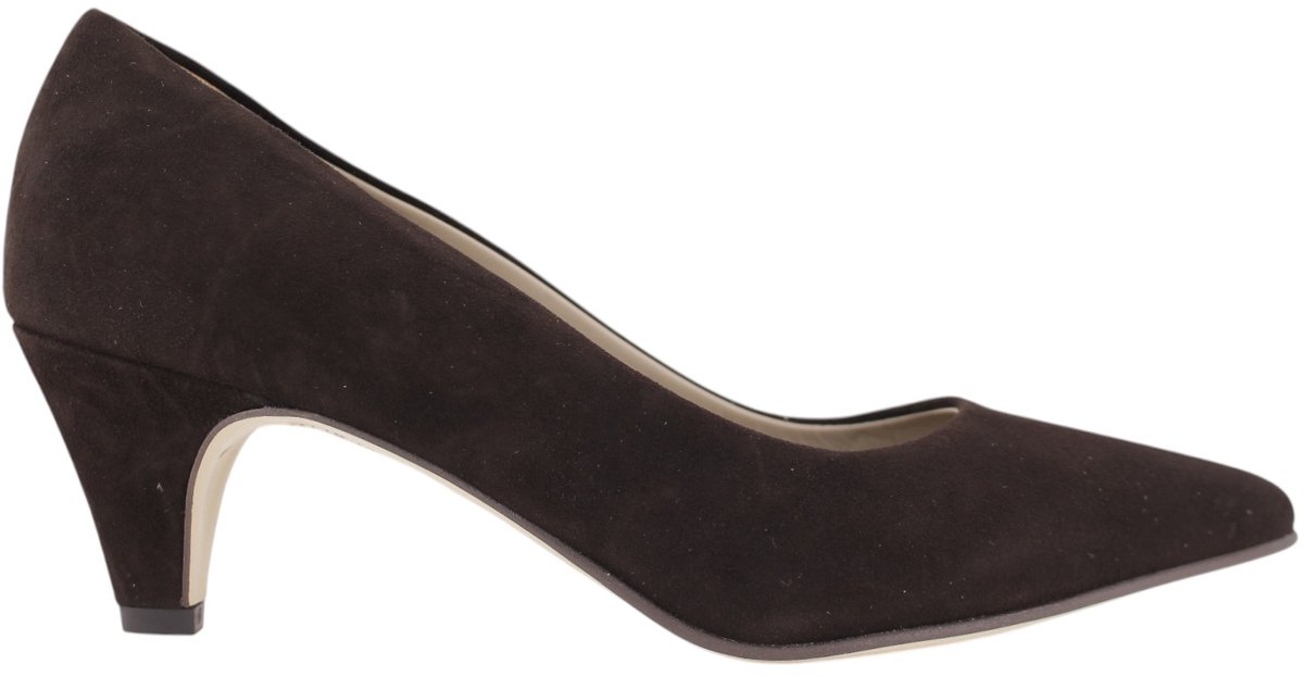 Noë Shoes Nirim Pump Dark Brown Suede