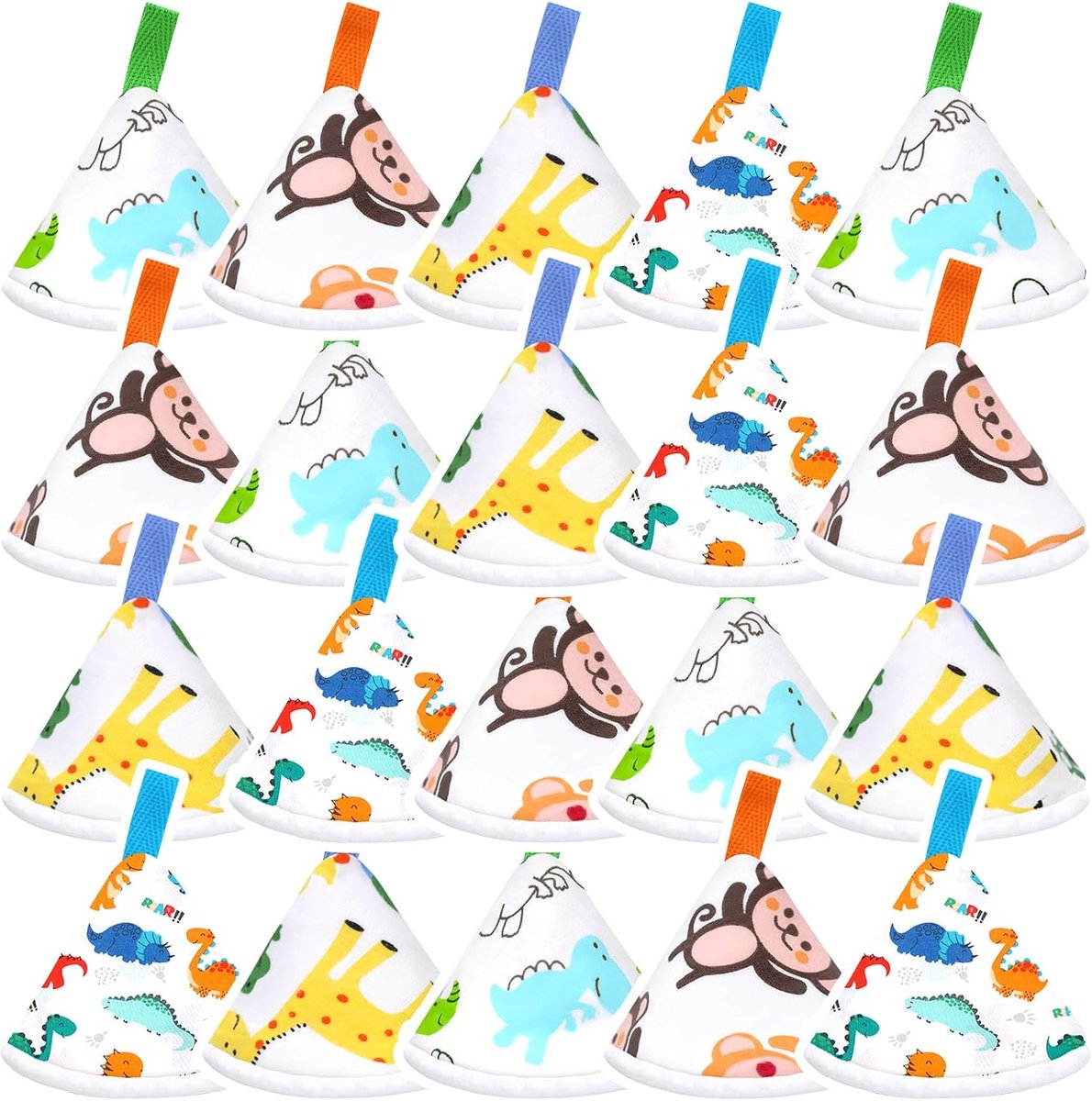 SnelShoppen - 20pcs Baby Boy Waterproof Reusable Pee Covers - Herbruikbare Luiers voor Jongens - Dinosaur Design - Ideaal voor Verjaardagen en Dagelij
