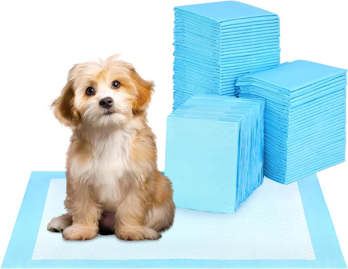 Thijox - 100 Stuks Puppyonderleggers 45 x 33 cm Zeer Absorberende Plasmatten voor Puppy's en Kleine Huisdieren, Ideaal voor Training en Bescherming