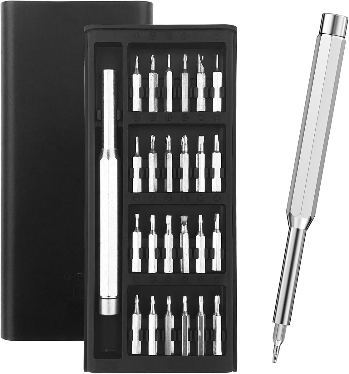 Thijox - Lixiluxia 24-in-1 Mini Precisie Schroevendraaierset - Fijnmechanica Gereedschap voor iPhone, iPad, Laptop, Horloges en Brillen - Reparatiekit
